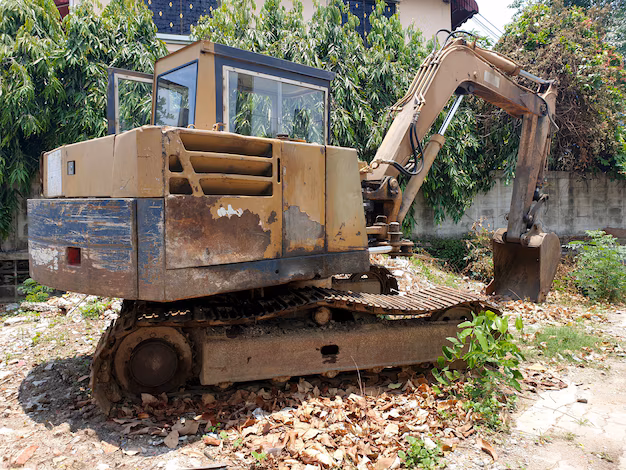 Bild på grävskopa.